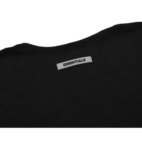 Fear of God Essentials Thermal Henley Men's M Waffle Knit Basic Shirt Pullover - Picture 8 of 9